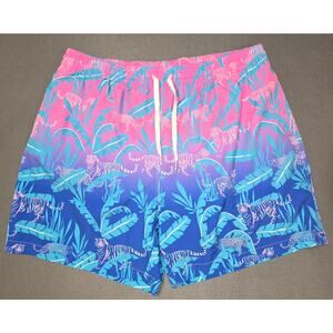 Chubbies Hydrofoils 5.5" Mens Stretch Trunk Built-in Mesh Brief Liner Size 2X